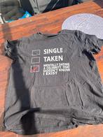 Zwart T-shirt met grappige print - Maat L, Zwart, Maat 42/44 (L), Ophalen of Verzenden, Zo goed als nieuw