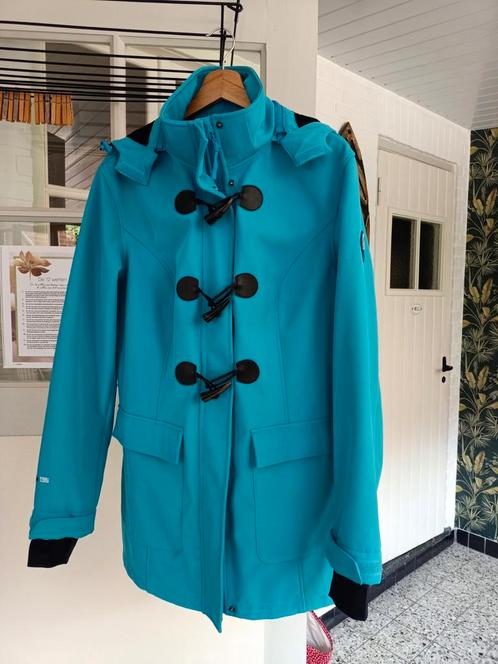 Prachtige turquoise Bonprix Outdoor softshell jas maat 44/46, Kleding | Dames, Jassen | Zomer, Zo goed als nieuw, Maat 46/48 (XL) of groter