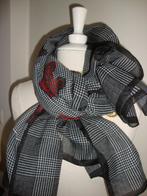 Leuke sjaals stola met pied de poule Paisley print, Ophalen of Verzenden, Gedragen, Overige maten, Sjaal