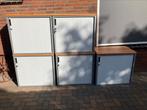 3 x roldeurkast archiefkast kast, Ophalen, 100 tot 150 cm, Zo goed als nieuw, Met slot