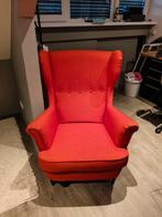 Ikea STRANDMON stoel - Oranje, zo goed als nieuw!, Ophalen, Klassiek, 75 tot 100 cm, Zo goed als nieuw