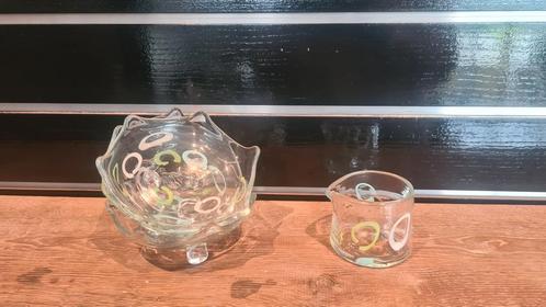 Leuk glazen setje., Huis en Inrichting, Keuken | Servies, Zo goed als nieuw, Glas of Glazen, Overige stijlen, Glas, Ophalen of Verzenden