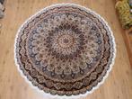 Vintage handgeknoopt perzisch tapijt tabriz rond 50raj 218cm, Huis en Inrichting, Stoffering | Tapijten en Kleden, Info@SlatsAntiek.nl