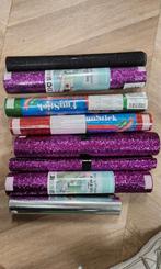 Glitterbehang / folie – diverse kleuren (nieuw&gebruikt), Hobby en Vrije tijd, Ophalen of Verzenden, Nieuw, Materiaal