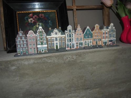 10 Stuks Grachtenpand huisjes, Verzamelen, KLM Huisjes, Gebruikt, Ophalen of Verzenden