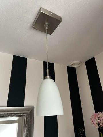 Moderne Hanglamp met Melkwit Glas beschikbaar voor biedingen