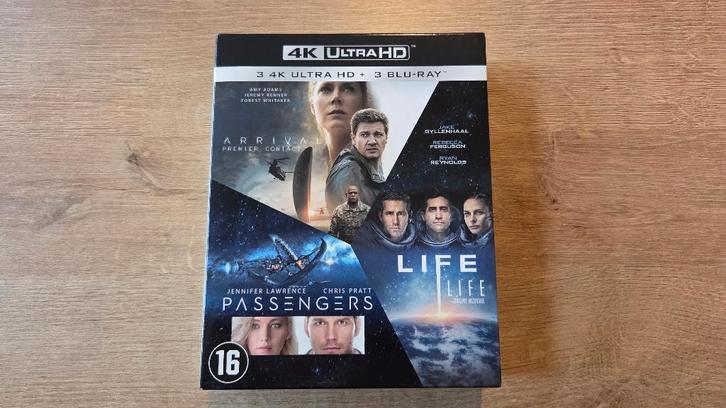 Arrival - Life - Passengers (4K UHD Blu-ray Box), Cd's en Dvd's, Blu-ray, Zo goed als nieuw, Science Fiction en Fantasy, Boxset