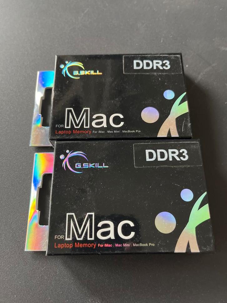 Apple Mac geheugen 2x4GB DDR3 1066Mhz FA-8500CL7S-4GBSQ NOS, Computers en Software, RAM geheugen, Nieuw, Laptop, 4 GB, DDR3, Ophalen of Verzenden