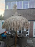 Spaanse Palmblad Parasol - Tropische Sfeer!, Tuin en Terras, Ophalen, Gebruikt, 2 tot 3 meter, Stokparasol