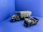 GMC Truck	& WILLEYS JEEP	1/50, Hobby en Vrije tijd, Modelauto's | 1:50, Ophalen of Verzenden, Nieuw, Bus of Vrachtwagen, Lion Toys