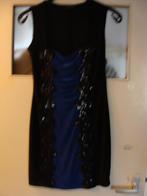 KERSTJURKJE ZWART MET BLAUW EN PAILLETTEN MAAT 38, Ophalen of Verzenden, Zo goed als nieuw