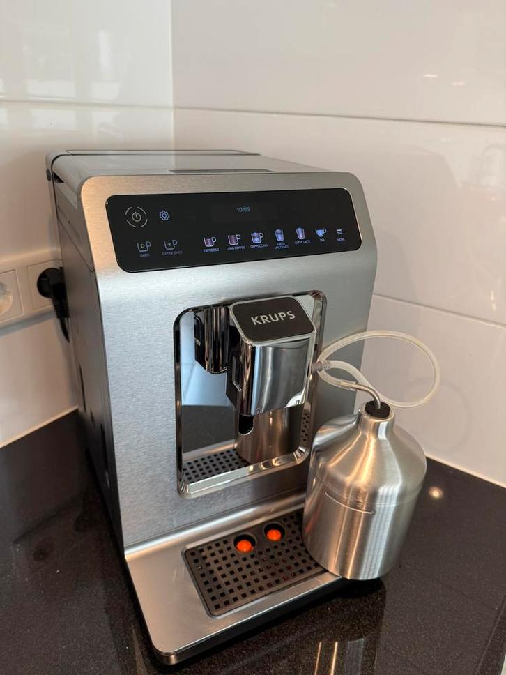Krups Evidence Plus Volautomaat, Witgoed en Apparatuur, Koffiezetapparaten, Zo goed als nieuw, Koffiebonen, Koffiemachine, Afneembaar waterreservoir
