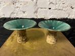 Set 2 vintage kandelaars Pieter Groeneveld mushroom keramiek, Ophalen of Verzenden
