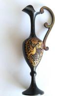 SIER-VAASJE 10 cm  hoog, brons, ingelegd met goud en zilver, Antiek en Kunst, Curiosa en Brocante, Ophalen of Verzenden