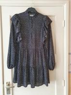 Loavies Zwart Jurkje met Ruffles - Maat S, Zwart, Ophalen of Verzenden, Maat 36 (S), Boven de knie