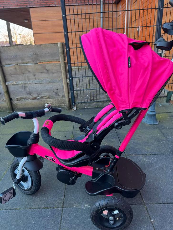 Milly Mally Movi Driewieler - Roze, Fietsen en Brommers, Fietsen | Driewielers, Gebruikt, Duwstang, Ophalen of Verzenden