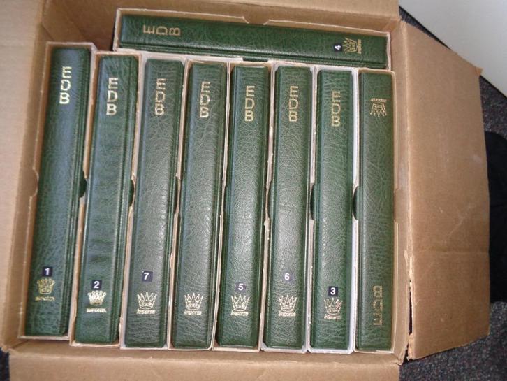 Enorme partij EDB nrs 1 tm 532 in 9 albums en iets los *lees, Postzegels en Munten, Postzegels | Volle albums en Verzamelingen