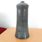 Vaas antracietgrijs Raku, Overige kleuren, Aardewerk of Porselein, Ophalen of Verzenden, Zo goed als nieuw