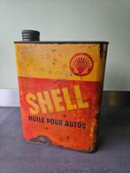 Oud Shell Olieblik  verzamelblik, Verzamelen, Blikken, Ophalen of Verzenden, Gebruikt, Overige