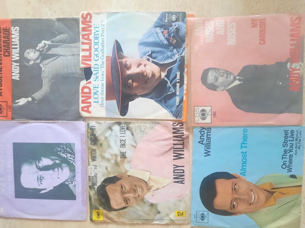 11x vinyl singels van Andy  Williams, Cd's en Dvd's, Vinyl Singles, Ophalen of Verzenden, Zo goed als nieuw, Pop