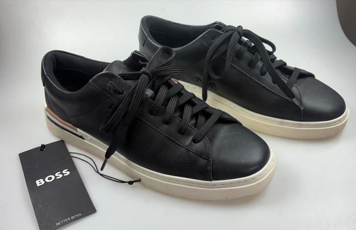 Boss Clint Tenn Leren Sneakers Heren, maat 41, UK 7 z.g.a.n., Kleding | Heren, Schoenen, Zo goed als nieuw, Sneakers of Gympen