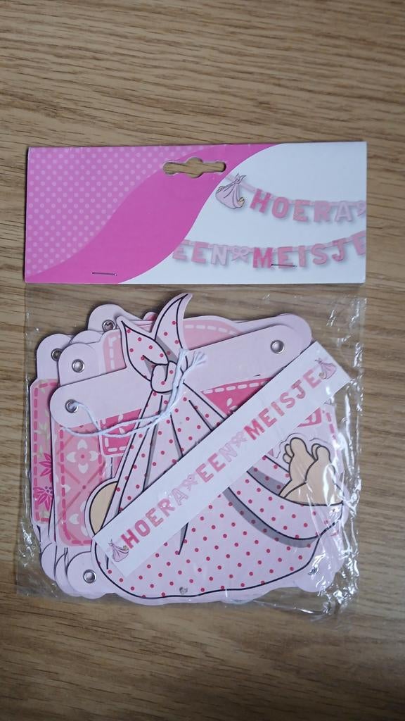 Slinger Hoera een meisje ~ nieuw, Ophalen of Verzenden, Nieuw