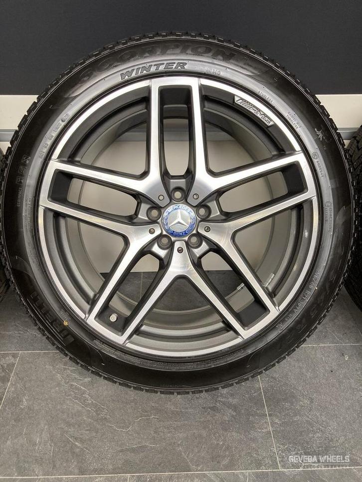 21” orig Mercedes GLE Coupe C292 AMG velgen + winterbanden, Auto-onderdelen, Banden en Velgen, Banden en Velgen, Winterbanden