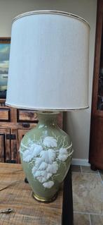 Grote vintage porseleinen hollywood regency tafellamp 84 cm, Antiek en Kunst, Ophalen