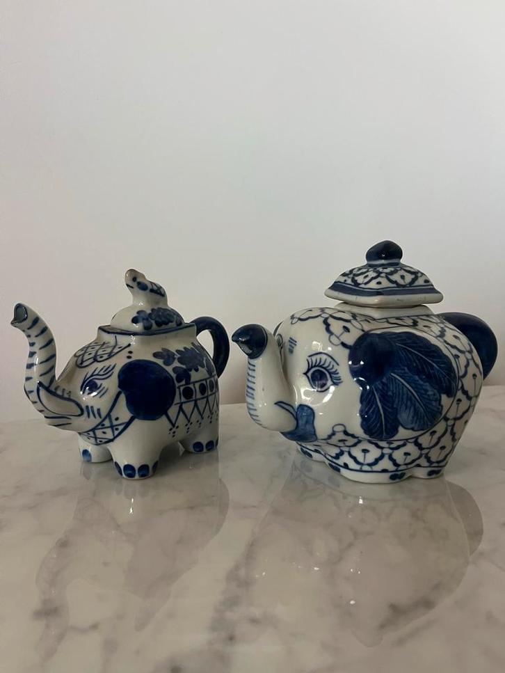 Vintage Chinees Porseleinen Theepotjes, Antiek en Kunst, Antiek | Keramiek en Aardewerk, Ophalen of Verzenden