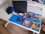 PlayStation 4 Slim - 2 controllers - GTA 5, Minecraft, COD, Met 2 controllers, Ophalen of Verzenden, Slim, 500 GB