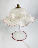 Vintage roze Murano tafellamp, Huis en Inrichting, Lampen | Tafellampen, Ophalen of Verzenden, 50 tot 75 cm