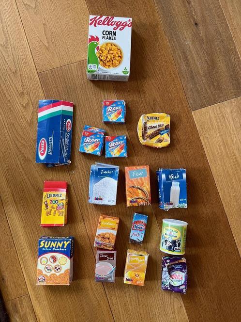 Mini boodschappen / keukenmini’s / AH en Theo Klein, Kinderen en Baby's, Speelgoed | Speelkeukens, Gebruikt, Speelkeuken-accessoire