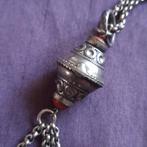 Streekdracht Antieke Chateleine of Horlogeketting Onedel, Verzenden, Gebruikt, Zilver, Zilver