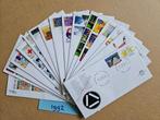 FDC JAAR 1992 - COMPLEET - 17 EERSTE DAG ENVELOPPEN, Ophalen of Verzenden, Onbeschreven, Nederland