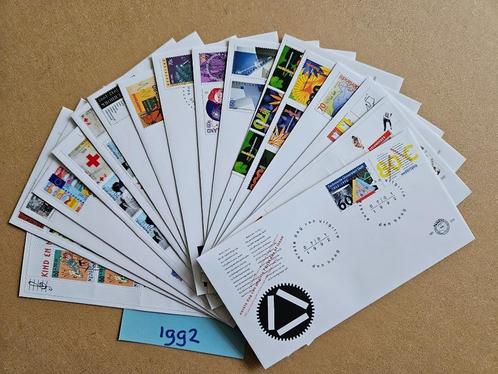 FDC JAAR 1992 - COMPLEET - 17 EERSTE DAG ENVELOPPEN, Postzegels en Munten, Postzegels | Eerstedagenveloppen, Onbeschreven, Nederland