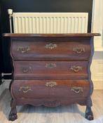 Antieke houten commode met lades, Huis en Inrichting, Kasten | Dressoirs, Ophalen, Gebruikt, 50 tot 100 cm, Met lade(s)