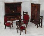 Poppenhuis meubeltjes vintage stijl, Ophalen, Gebruikt