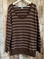 Bruin wit gestreepte trui van M&S mode (Maat XXXL), Bruin, Verzenden, Trui of Vest, MS Mode