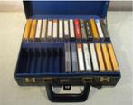 23 Voorbespeelde Cassettebandjes in lederen opbergtas, 2 t/m 25 bandjes, Met bewaardoos, rek of koffer, Ophalen of Verzenden, Zo goed als nieuw