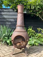 Robuuste XXXL gietijzeren tuinhaard met vonkendeur 140 hoog!, Tuin en Terras, Tuinhaarden, Ophalen, Zo goed als nieuw