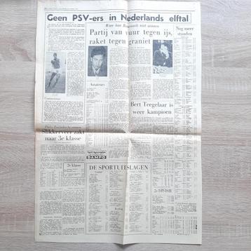 Geen PSV-ers in Nederlands elftal 21 maart 1960 beschikbaar voor biedingen
