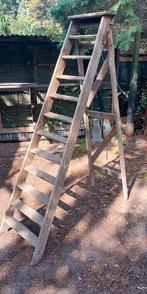 TRAP VAN HOUT VINTAGE, Doe-het-zelf en Verbouw, Ladders en Trappen, Ophalen, Gebruikt, Trap, Opvouwbaar of Inschuifbaar