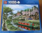 King Classic Collection Legpuzzel Cottage Canal, Ophalen of Verzenden, 500 t/m 1500 stukjes, Legpuzzel, Zo goed als nieuw