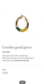 Gouden ADO Den Haag Creolen, Sieraden, Tassen en Uiterlijk, Hangers, Nieuw, Ophalen of Verzenden, Goud