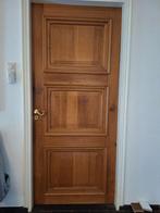 Massief eiken houten paneel deur uit één stuk klassiek 93x21, Ophalen, 80 tot 100 cm, Binnendeur, Zo goed als nieuw