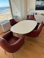 Fritz Hansen Superellipse B612, designtafel, wit, Huis en Inrichting, Tafels | Eettafels, Ophalen, Gebruikt, Vier personen, Ovaal