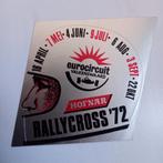 Oude sticker.  Rallycross eurocircuit Valkenswaard.  1972., Ophalen of Verzenden, Zo goed als nieuw, Overige typen