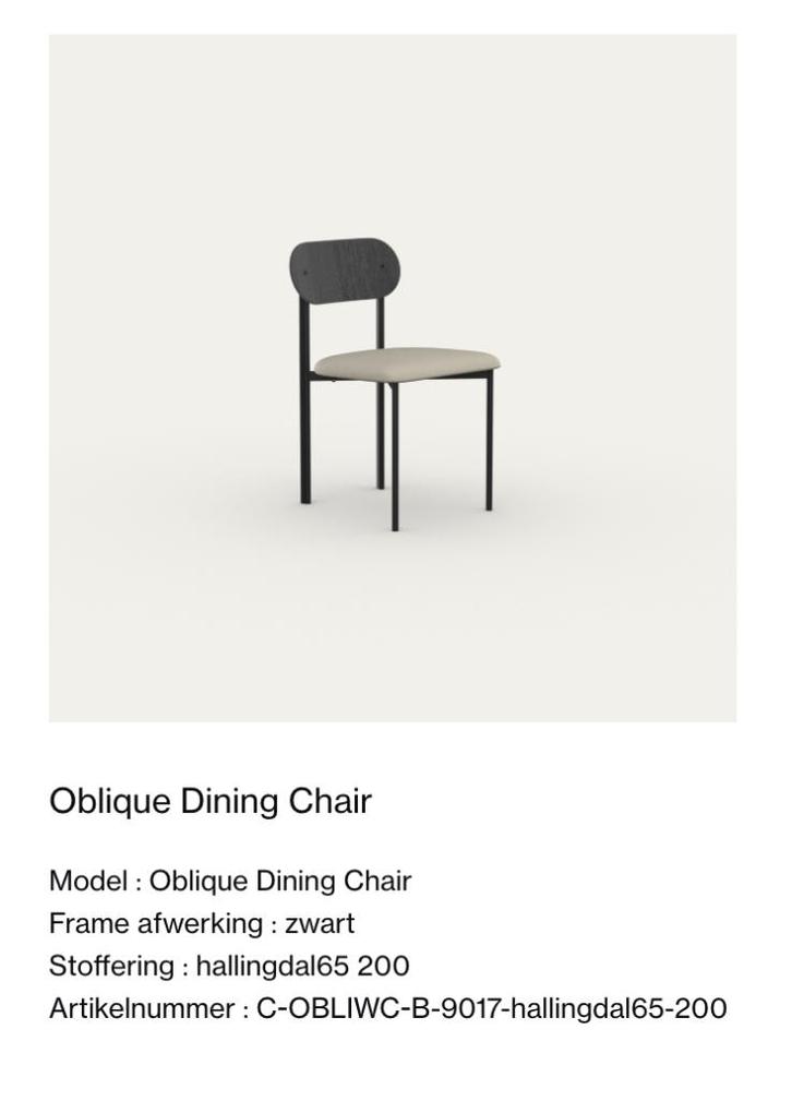 Studio Henk 3 eettafel stoelen - t.w.v. €1887, Huis en Inrichting, Stoelen, Gebruikt, Drie, Hout, Zwart, Ophalen