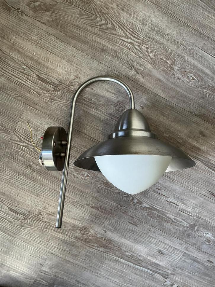 EGLO buitenlamp, RVS, Tuin en Terras, Buitenverlichting, Gebruikt, Wandlamp, Rvs, Minder dan 50 watt, Netvoeding, Ophalen of Verzenden