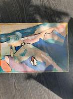 Murnau-berglandschap met kerk, Wassily Kandinsky, Ophalen of Verzenden